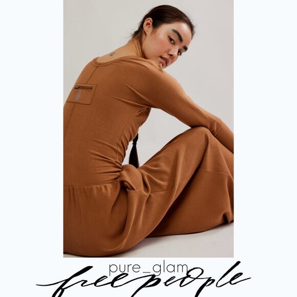 Free People wide leg jumpsuit - Picture 6 of 8